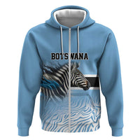 Botswana Independence Day 1966 Hoodie Tribal Zebra Skins Pattern - Wonder Print Shop