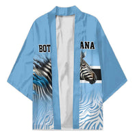 Botswana Independence Day 1966 Kimono Tribal Zebra Skins Pattern - Wonder Print Shop