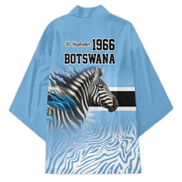 Botswana Independence Day 1966 Kimono Tribal Zebra Skins Pattern - Wonder Print Shop