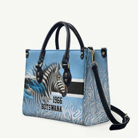 Botswana Independence Day 1966 Leather Bag Tribal Zebra Skins Pattern - Wonder Print Shop