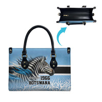 Botswana Independence Day 1966 Leather Bag Tribal Zebra Skins Pattern - Wonder Print Shop