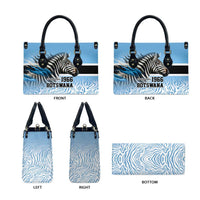 Botswana Independence Day 1966 Leather Bag Tribal Zebra Skins Pattern - Wonder Print Shop