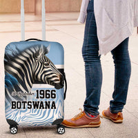 Botswana Independence Day 1966 Luggage Cover Tribal Zebra Skins Pattern - Wonder Print Shop