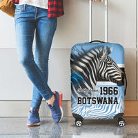 Botswana Independence Day 1966 Luggage Cover Tribal Zebra Skins Pattern - Wonder Print Shop