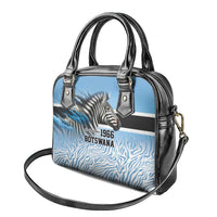 Botswana Independence Day 1966 Shoulder Handbag Tribal Zebra Skins Pattern - Wonder Print Shop