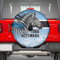 Botswana Independence Day 1966 Spare Tire Cover Tribal Zebra Skins Pattern - Wonder Print Shop