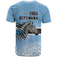 Botswana Independence Day 1966 T Shirt Tribal Zebra Skins Pattern - Wonder Print Shop
