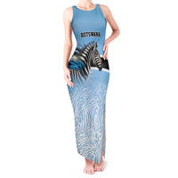 Botswana Independence Day 1966 Tank Maxi Dress Tribal Zebra Skins Pattern - Wonder Print Shop