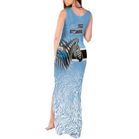 Botswana Independence Day 1966 Tank Maxi Dress Tribal Zebra Skins Pattern - Wonder Print Shop