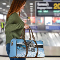 Botswana Independence Day 1966 Travel Bag Tribal Zebra Skins Pattern - Wonder Print Shop