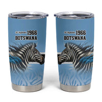 Botswana Independence Day 1966 Tumbler Cup Tribal Zebra Skins Pattern - Wonder Print Shop