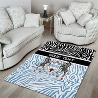 Botswana Personalized Area Rug Zebra Skins Pattern - Wonder Print Shop