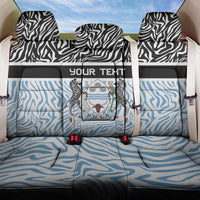Botswana Personalized Back Car Seat Cover Zebra Skins Pattern - Wonder Print Shop