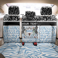 Botswana Personalized Back Car Seat Cover Zebra Skins Pattern - Wonder Print Shop