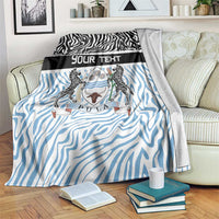 Botswana Personalized Blanket Zebra Skins Pattern - Wonder Print Shop