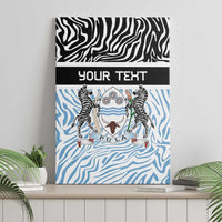 Botswana Personalized Canvas Wall Art Zebra Skins Pattern - Wonder Print Shop