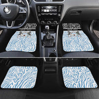 Botswana Personalized Car Mats Zebra Skins Pattern - Wonder Print Shop