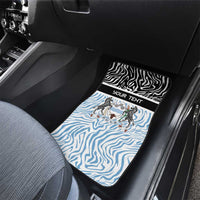 Botswana Personalized Car Mats Zebra Skins Pattern - Wonder Print Shop