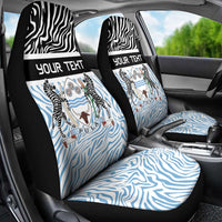 Botswana Personalized Car Seat Cover Zebra Skins Pattern - Wonder Print Shop