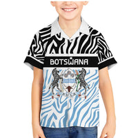 Botswana Personalized Family Matching Mermaid Dress and Hawaiian Shirt Zebra Skins Pattern - Wonder Print Shop