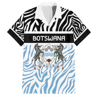 Botswana Personalized Family Matching Off The Shoulder Long Sleeve Dress and Hawaiian Shirt Zebra Skins Pattern - Wonder Print Shop