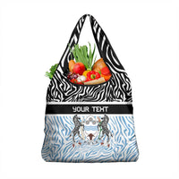 Botswana Personalized Grocery Bag Zebra Skins Pattern - Wonder Print Shop