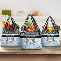 Botswana Personalized Grocery Bag Zebra Skins Pattern - Wonder Print Shop