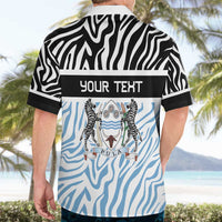 Botswana Personalized Hawaiian Shirt Zebra Skins Pattern - Wonder Print Shop