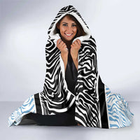Botswana Personalized Hooded Blanket Zebra Skins Pattern - Wonder Print Shop
