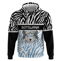 Botswana Personalized Hoodie Zebra Skins Pattern - Wonder Print Shop
