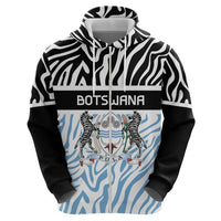 Botswana Personalized Hoodie Zebra Skins Pattern - Wonder Print Shop