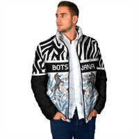 Botswana Personalized Padded Jacket Zebra Skins Pattern - Wonder Print Shop