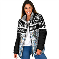Botswana Personalized Padded Jacket Zebra Skins Pattern - Wonder Print Shop