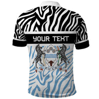 Botswana Personalized Polo Shirt Zebra Skins Pattern - Wonder Print Shop