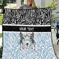 Botswana Personalized Quilt Zebra Skins Pattern - Wonder Print Shop