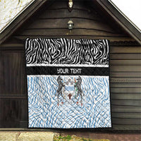 Botswana Personalized Quilt Zebra Skins Pattern - Wonder Print Shop