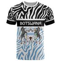Botswana Personalized T Shirt Zebra Skins Pattern - Wonder Print Shop