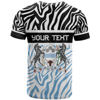 Botswana Personalized T Shirt Zebra Skins Pattern - Wonder Print Shop