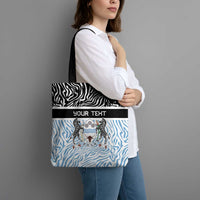 Botswana Personalized Tote Bag Zebra Skins Pattern - Wonder Print Shop