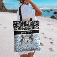 Botswana Personalized Tote Bag Zebra Skins Pattern - Wonder Print Shop