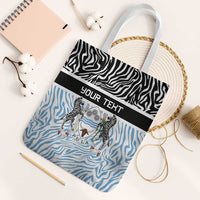 Botswana Personalized Tote Bag Zebra Skins Pattern - Wonder Print Shop