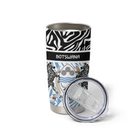Botswana Personalized Tumbler Cup Zebra Skins Pattern - Wonder Print Shop