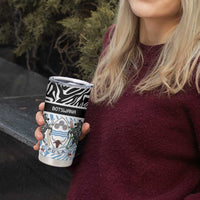 Botswana Personalized Tumbler Cup Zebra Skins Pattern - Wonder Print Shop