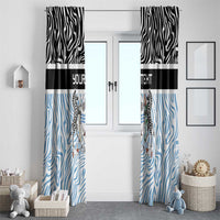 Botswana Personalized Window Curtain Zebra Skins Pattern - Wonder Print Shop