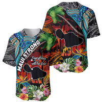 Hawaii Strong Maui Wildfire Baseball Jersey Pray For Lahaina Maui LT9 - Wonder Print Shop