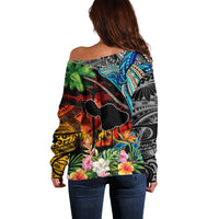 Hawaii Strong Maui Wildfire Off Shoulder Sweater Pray For Lahaina Maui - Wonder Print Shop