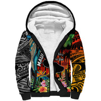 Hawaii Strong Maui Wildfire Sherpa Hoodie Pray For Lahaina Maui - Wonder Print Shop