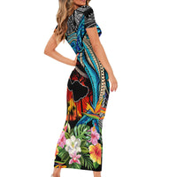 Hawaii Strong Maui Wildfire Short Sleeve Bodycon Dress Pray For Lahaina Maui - Wonder Print Shop