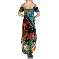 Hawaii Strong Maui Wildfire Summer Maxi Dress Pray For Lahaina Maui - Wonder Print Shop