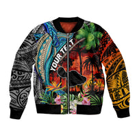 Personalised Hawaii Strong Maui Wildfire Bomber Jacket Pray For Lahaina Maui LT9 - Wonder Print Shop